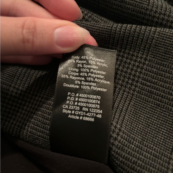 Aritzia Babaton Double Breast Gray Blazer Jacket Size 00 - Picture 8 of 8